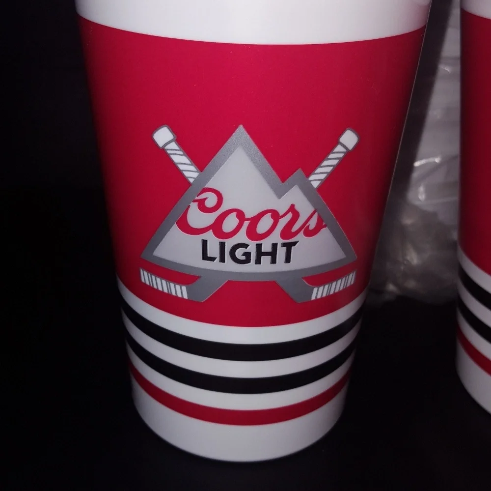 25 piece Coors Light hockey reusable  beer cups